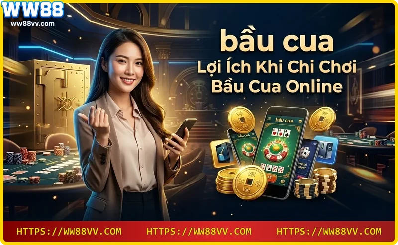 Chơi bầu cua online mọi lúc mọi nơi với WW88 - tiện lợi và an toàn