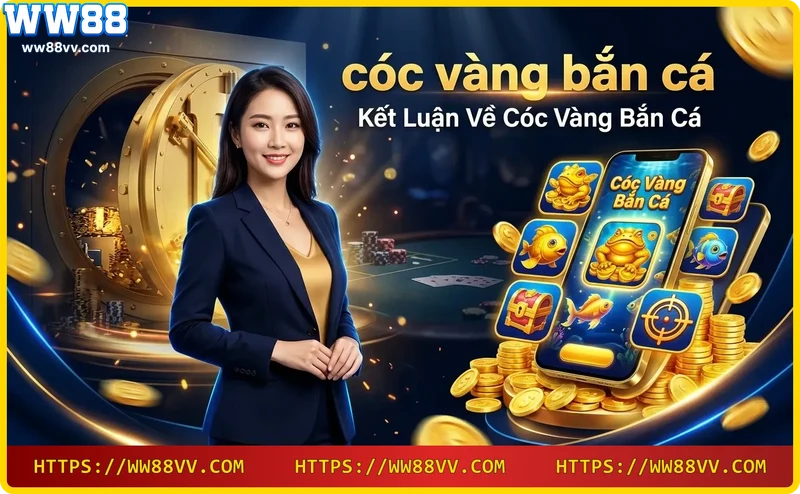 Chú cóc vàng chiến thắng trên rương kho báu trong game bắn cá đổi thưởng tại WW88