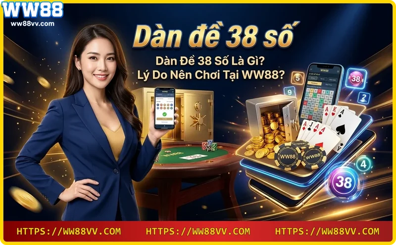 Dàn đề 38 số là bộ 38 con số giúp tối ưu hóa cơ hội trúng thưởng tại WW88