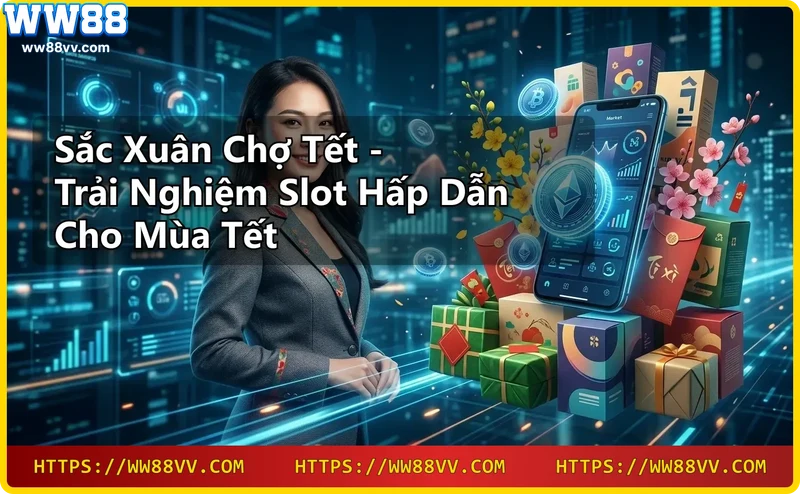 Giao diện slot Sắc Xuân Chợ Tết