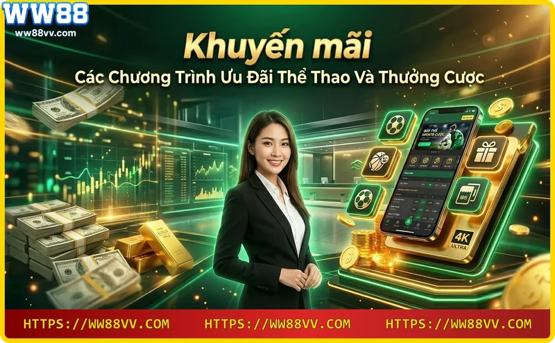 Khuyến mãi thể thao và thưởng cược tại WW88