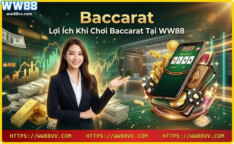 Lợi ích Baccarat tại WW88 - Chiến thắng và nhận thưởng với tỷ lệ cao