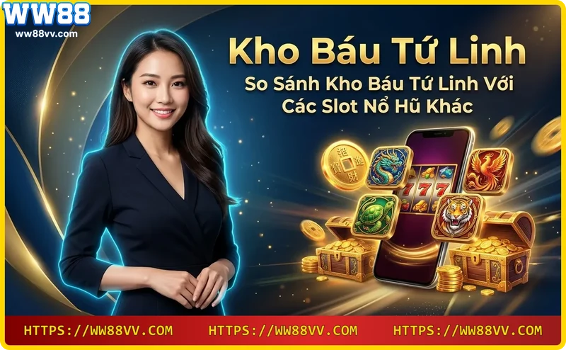 So sánh Kho Báu Tứ Linh với các game slot nổ hũ khác