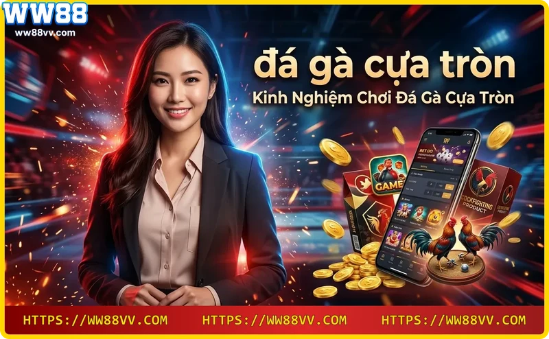 Thiết bị cá cược hiện đại với màn hình phát trực tiếp đá gà cựa tròn và ứng dụng đặt cược