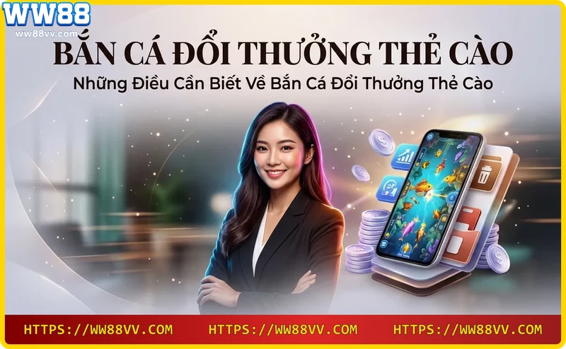 Bắn cá đổi thưởng thẻ cào trên nền tảng WW88 với đồ họa sắc nét